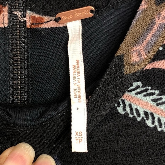 FREE People Stella jersey graphic chain print mini dress - Picture 5 of 12